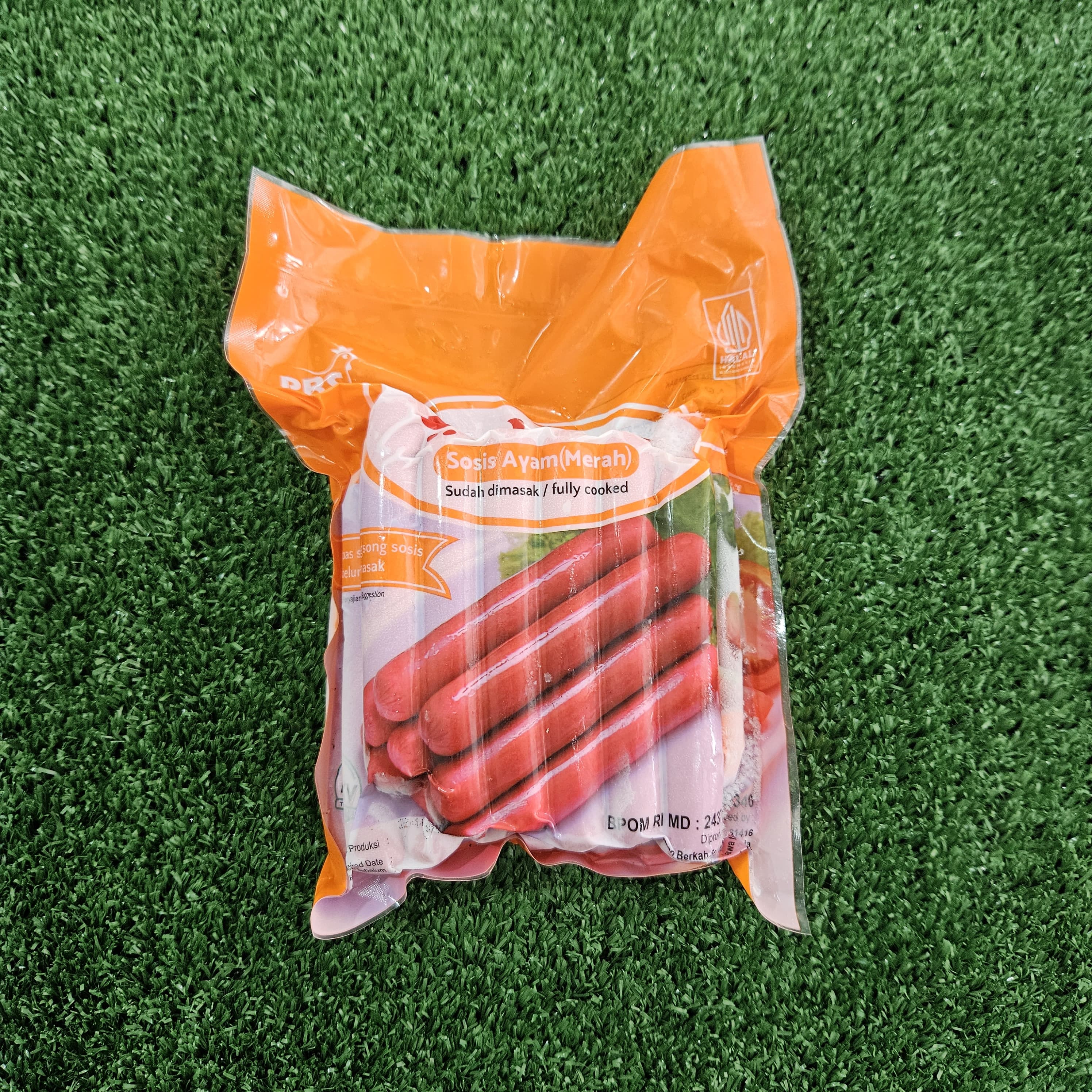 Salam sosis ayam merah 