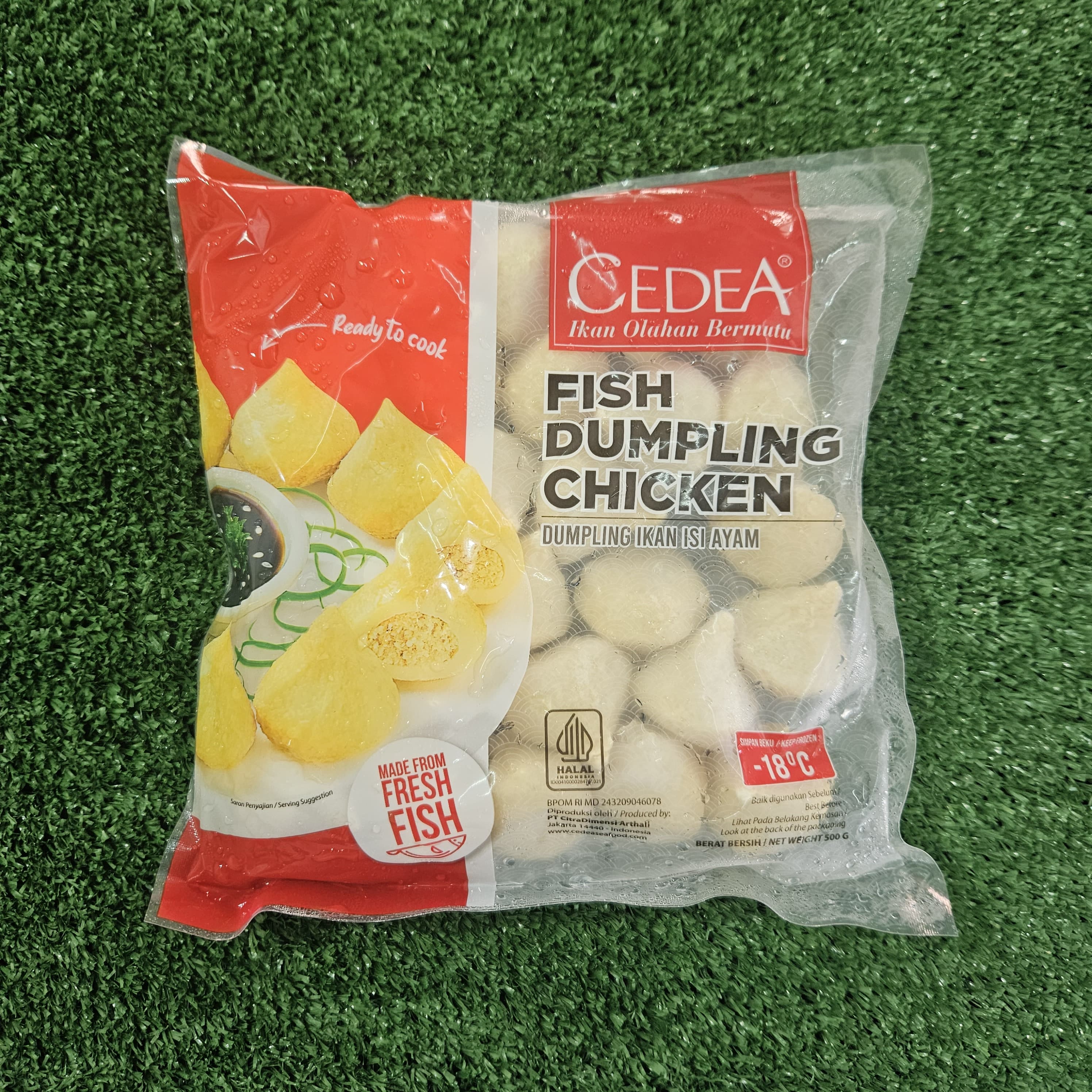 Cedea fish dumpling chicken