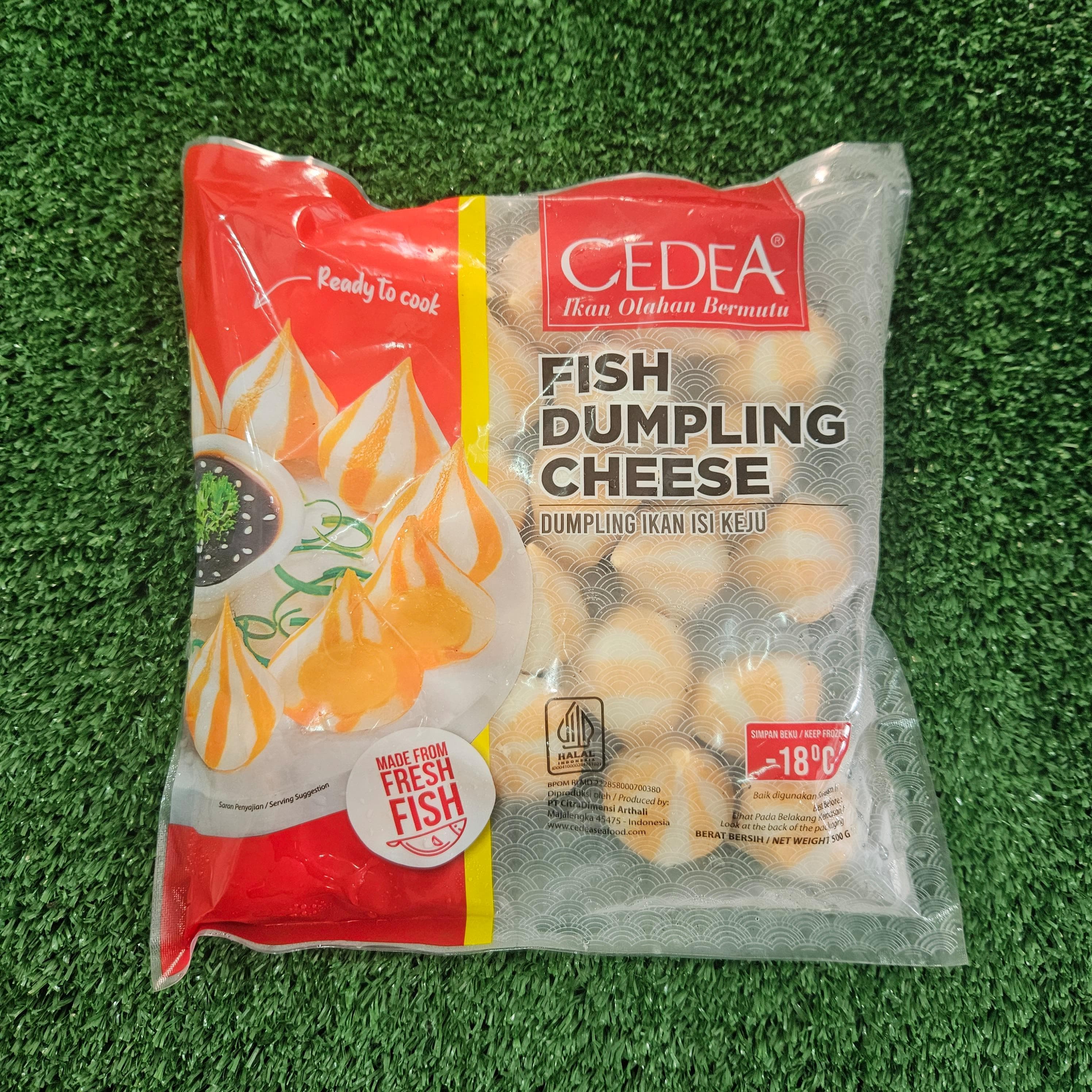 Cedea fish dumpling cheese 